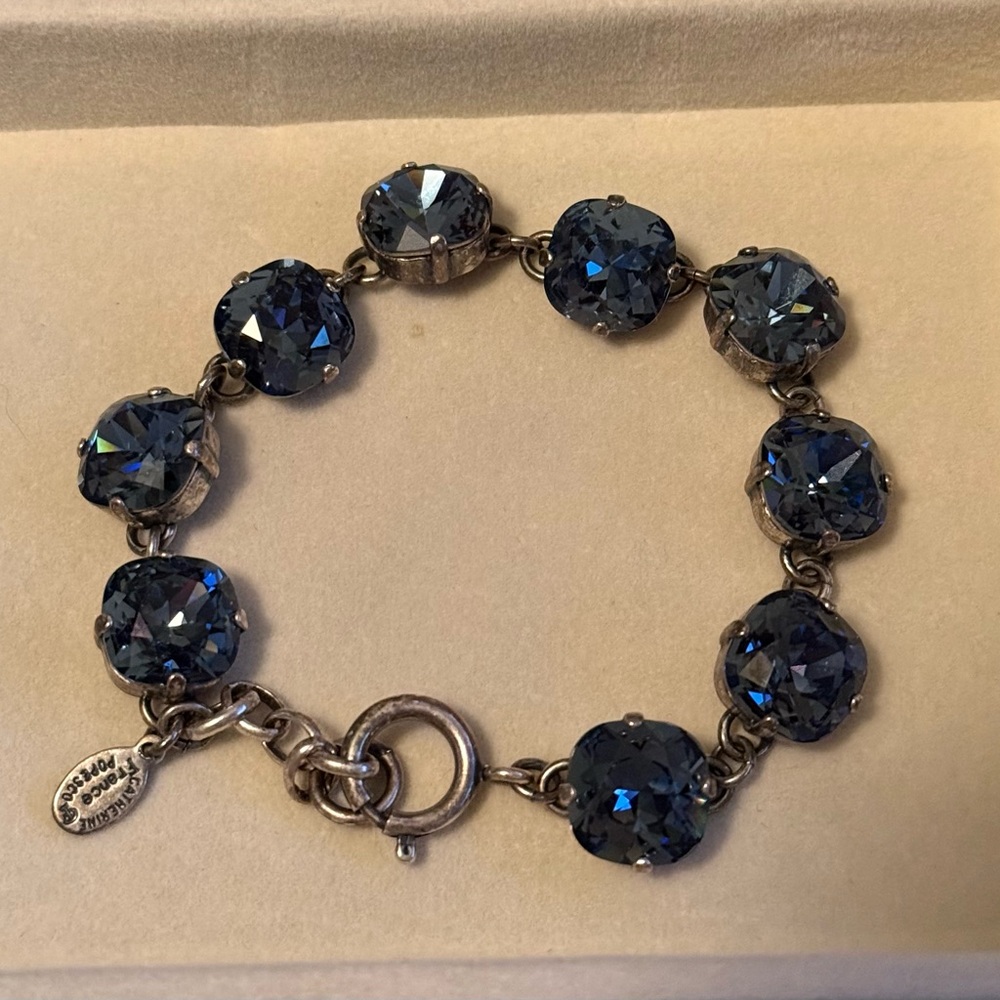 Catherine Popesco Dark Blue Crystal Bracelet